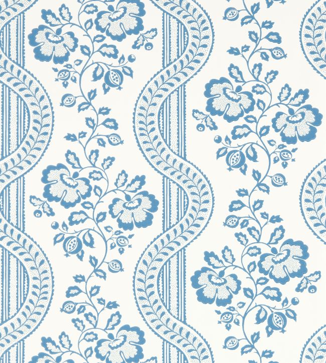 Aubrey Wallpaper by Sanderson Pottery Blue