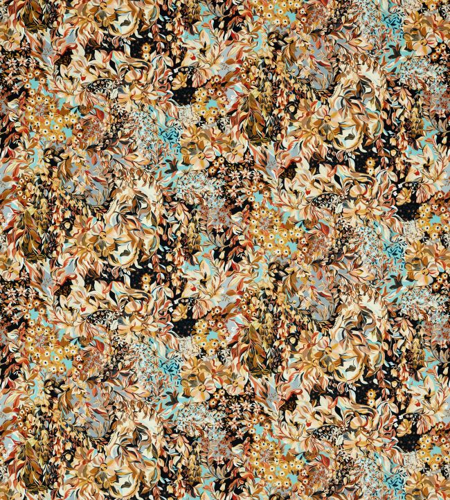 Aubrey Velvet Fabric by Studio G Noir/Mineral