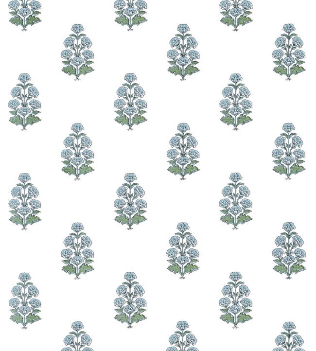 Audrey Wallpaper by Thibaut Blue
