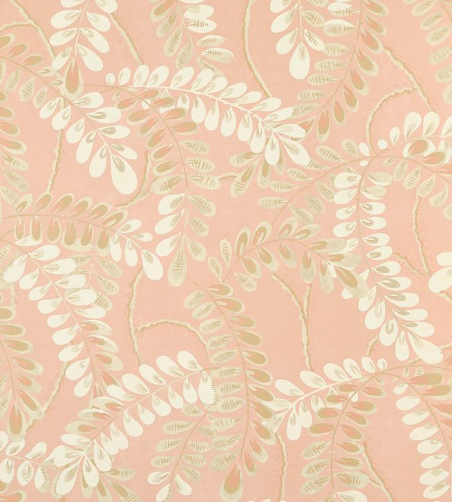 Augusta Wallpaper by Thibaut Apricot