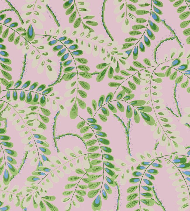 Augusta Wallpaper by Thibaut Lavender