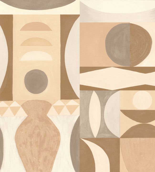 Auguste Wallpaper by Casamance Latte