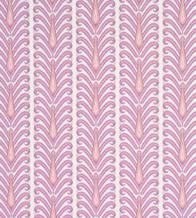Augustine Ikat Fabric by Schumacher Fuchsia