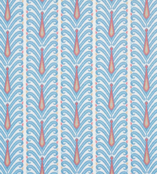 Augustine Ikat Fabric by Schumacher Peacock