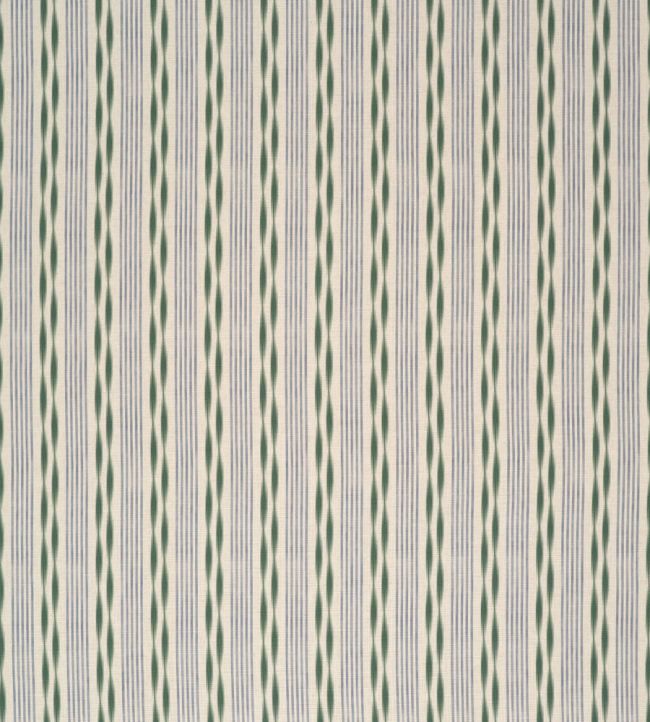 Aura Stripe Fabric by James Hare Blue Green