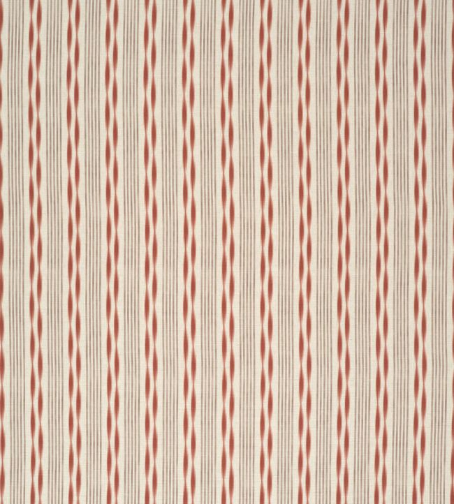 Aura Stripe Fabric by James Hare Coral Pink
