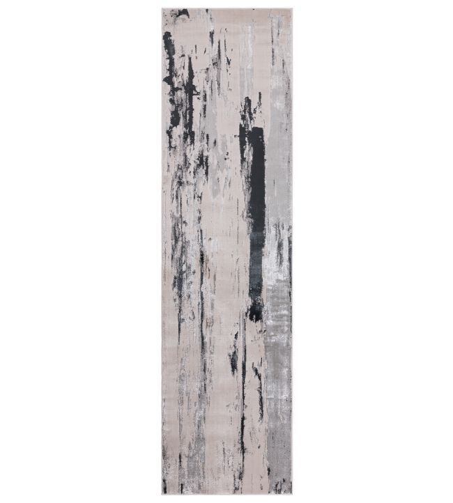 Asiatic Aurora Glacier Runner rug Charcoal AU10-66240 Charcoal