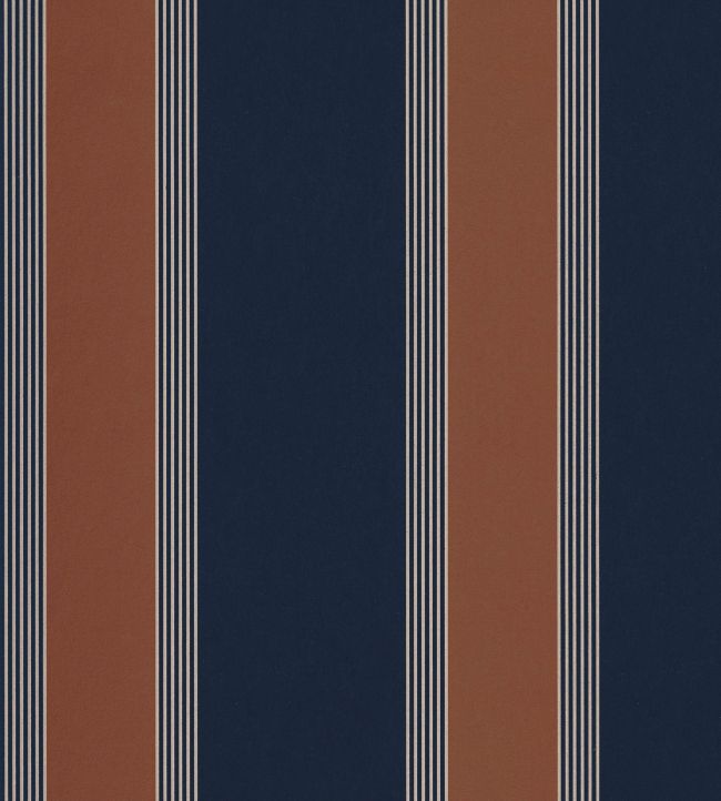 Auteuil Wallpaper by Casamance Marine / Rouille