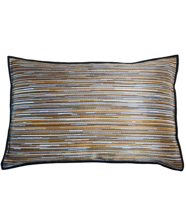 Averno Cushion 40 x 60cm by Maison Casamance Bleu Ocre