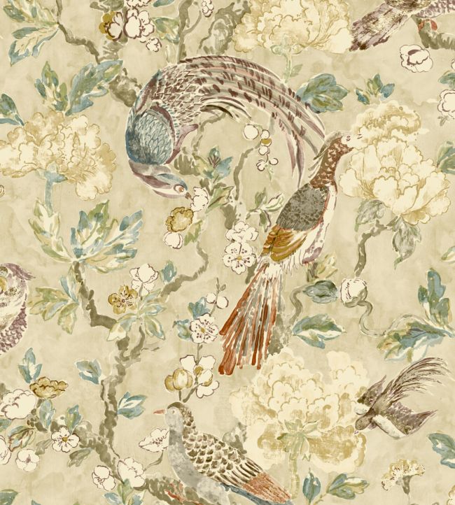 Aviary Wallpaper by Madeaux 08 Earth Tones