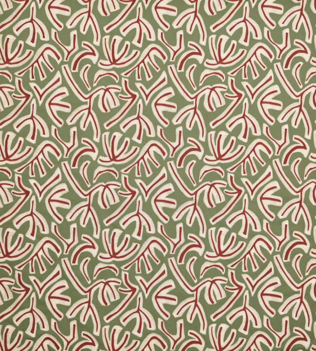 Avila Fabric by Osborne & Little Olive/Brick