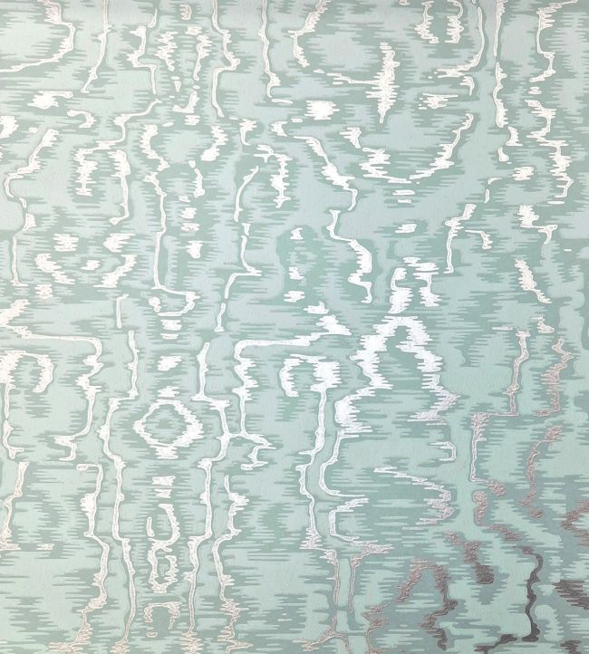 Avington Wallpaper by 1838 Wallcoverings Duck Egg Blue