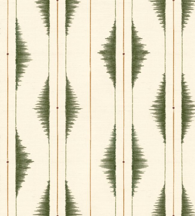 Azilal Embroidery Wallpaper by Coordonne Leaves