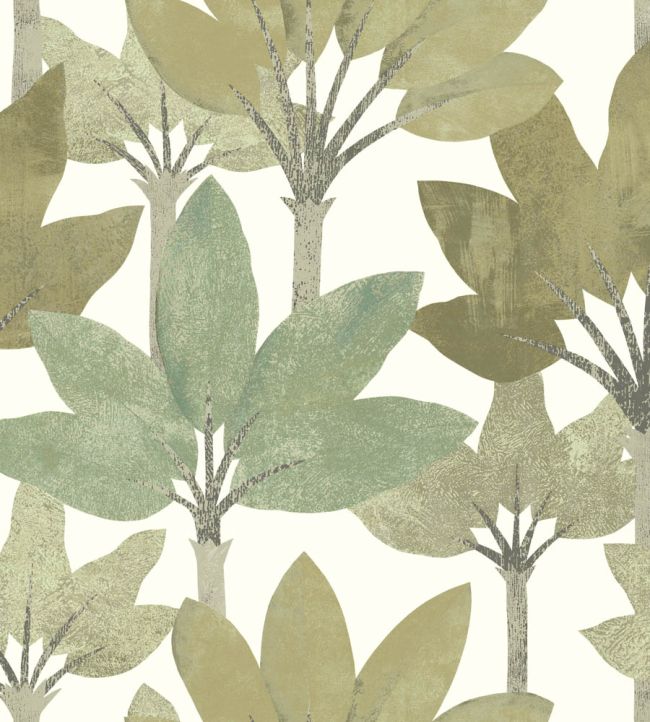 Babel Wallpaper by Casadeco Vert Nil