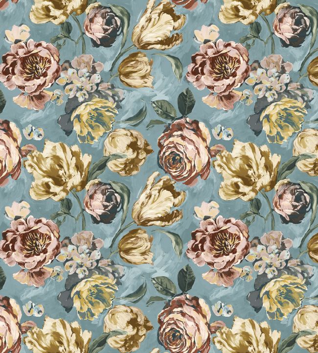Baby Bronte Fabric by Arley House Duck Egg