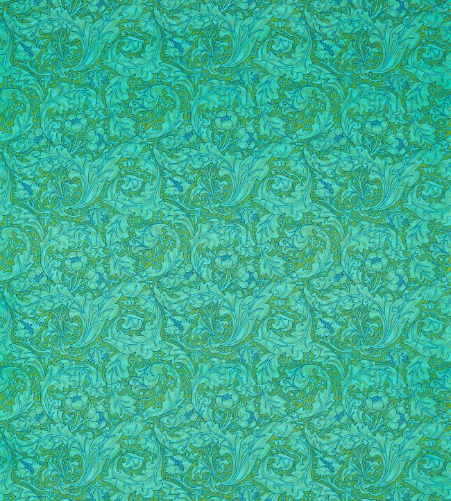 Bachelors Button Fabric by Morris & Co Turquoise