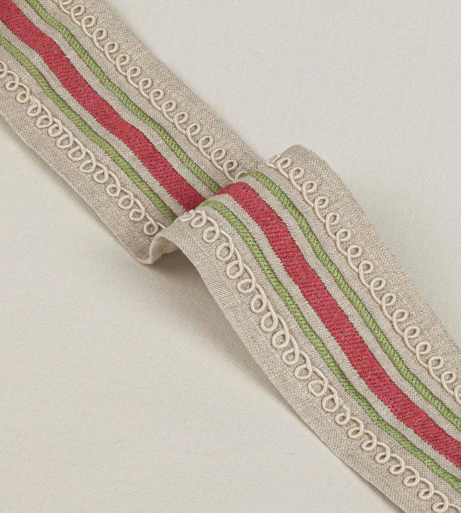 Bailey Braid Trimming by Colefax and Fowler Pink/Green