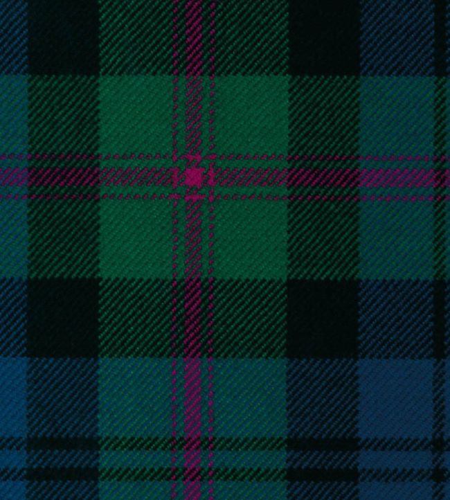 Baird Anc Fabric by The Isle Mill Blue/Green/Purple