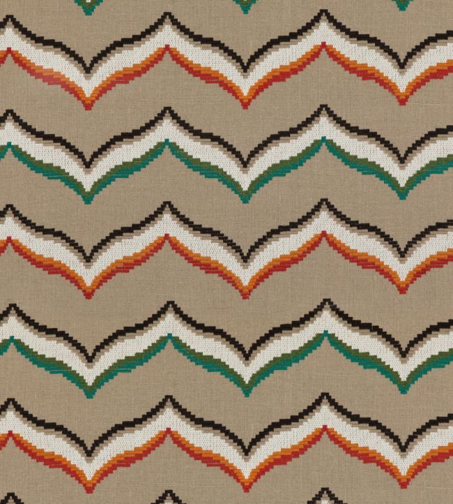 Sombrero Fabric by Baker Lifestyle Emerald/Spice