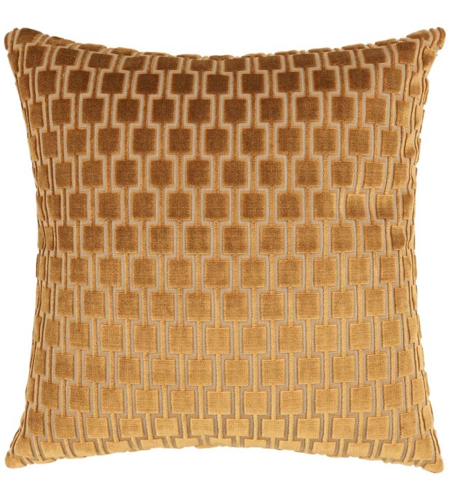Bakerloo Cushion 50 x 50cm by Kirkby Design Ochre
