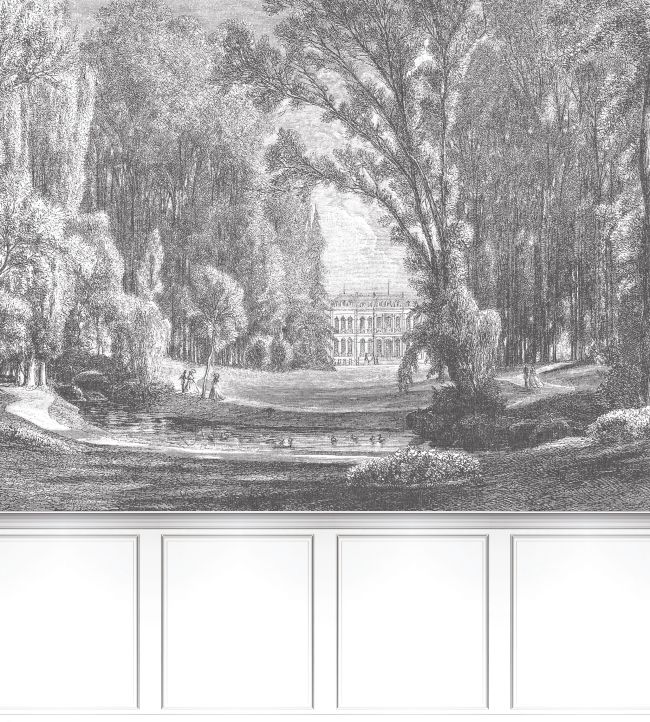 Balade Au Parc Mural by Casadeco Noir Gravure
