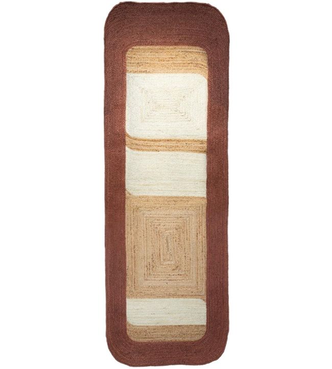 Maison Casamance Bali Runner rug Bois De Rose Ivoire TA030403 Bois De Rose Ivoire
