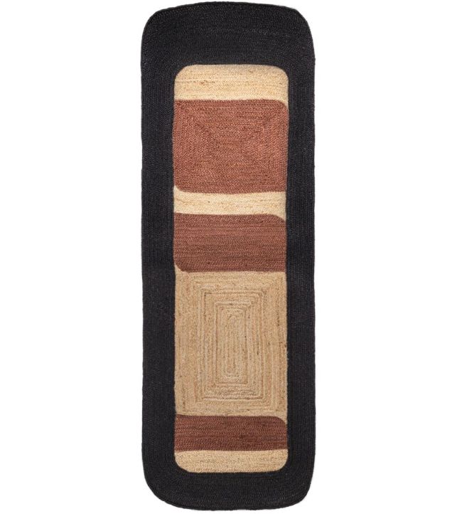 Maison Casamance Bali Runner rug Noir Bois De Rose TA030203 Noir Bois De Rose