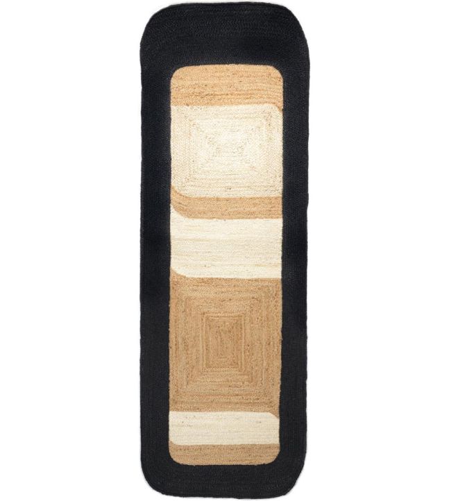 Maison Casamance Bali Runner rug Noir Ivoire TA030103 Noir Ivoire