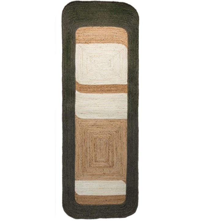 Maison Casamance Bali Runner rug Olive Ivoire TA030303 Olive Ivoire
