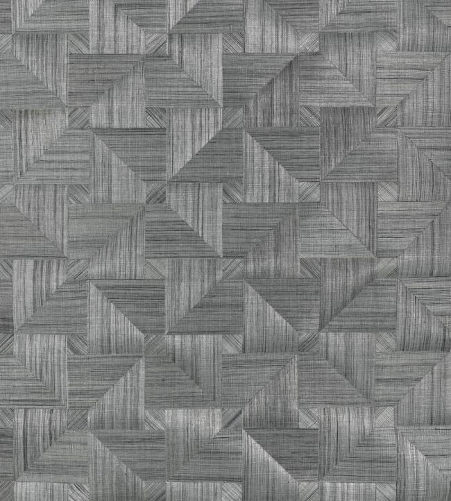 Bali Weave Wallpaper by Thibaut Black