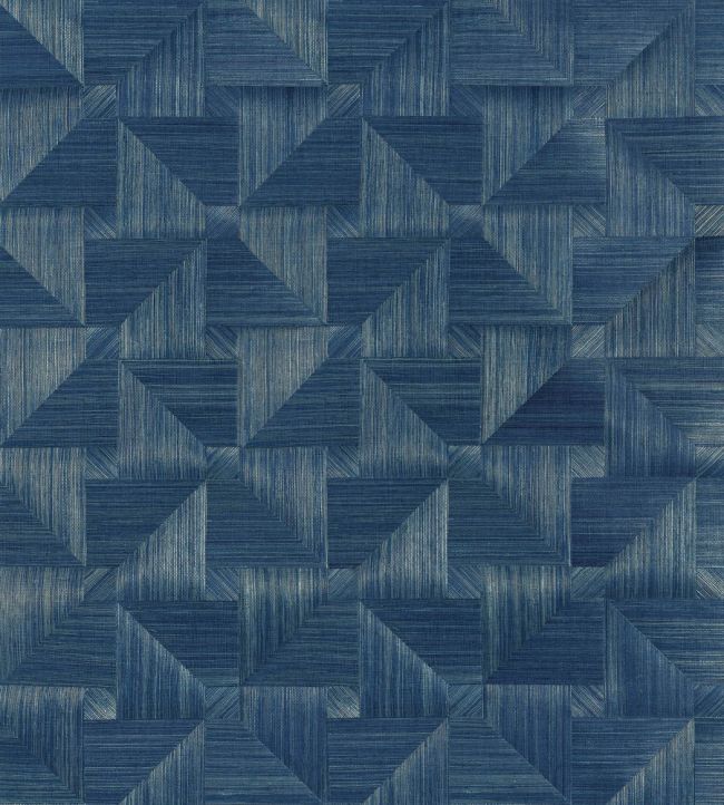 Bali Weave Wallpaper by Thibaut Navy