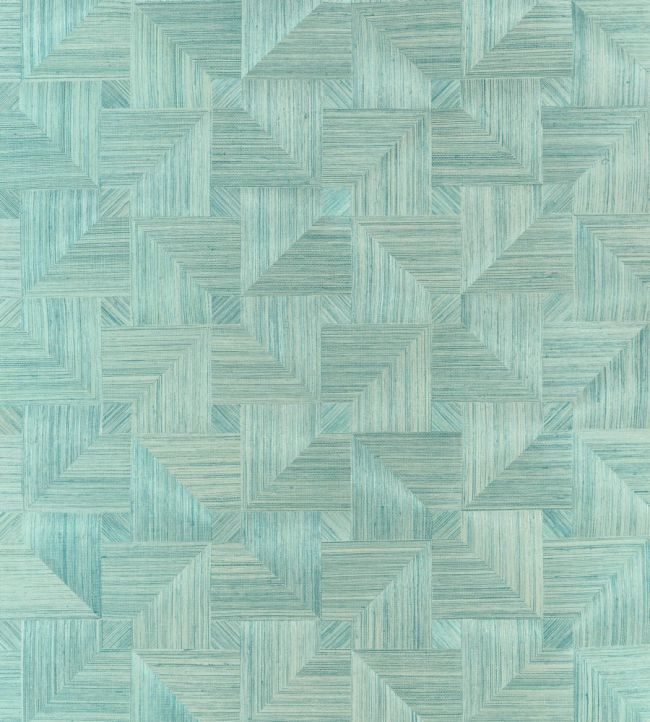 Bali Weave Wallpaper by Thibaut Seaglass
