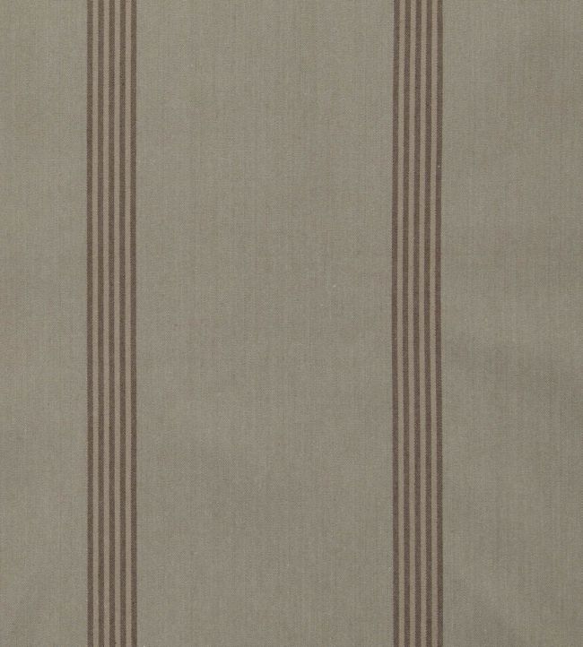 Ballycastle Stripe Fabric by Ian Mankin Taupe
