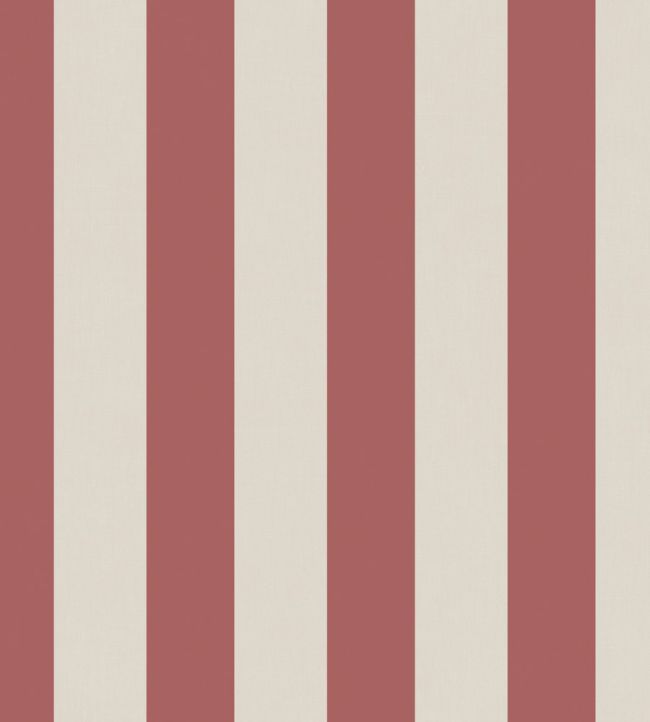 Baltic Rayure Wallpaper by Casadeco Rouge