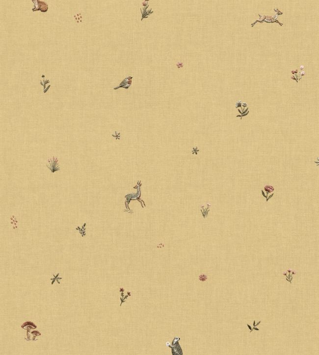 Bambis Wallpaper by Coordonne Mustard