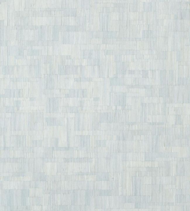 Bamboo Mosaic Wallpaper by Thibaut Soft Blue