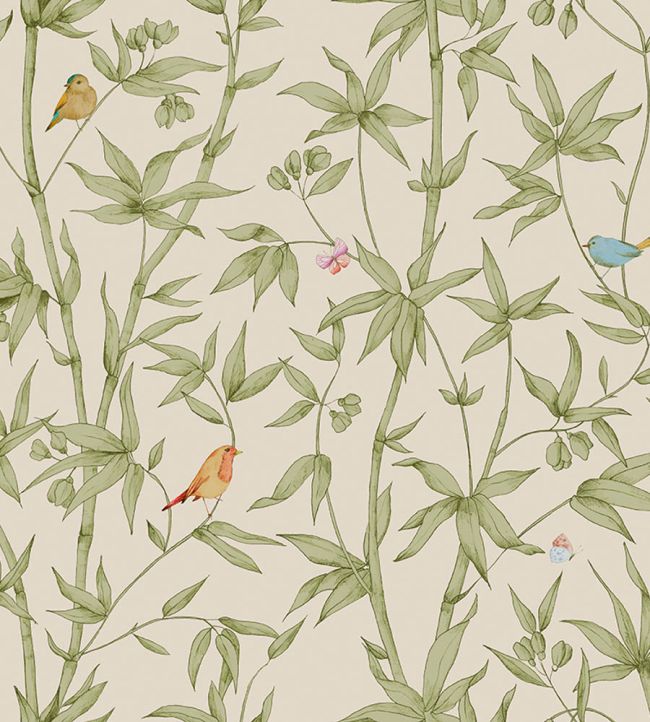 Bambou Wallpaper by Jannelli&Volpi Green