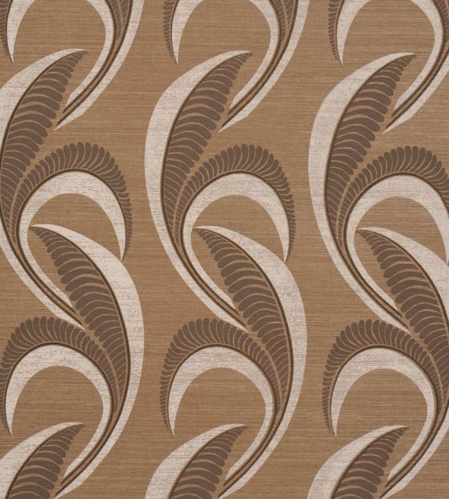 Banana Leaf Sisal Wallpaper by Schumacher Mocha