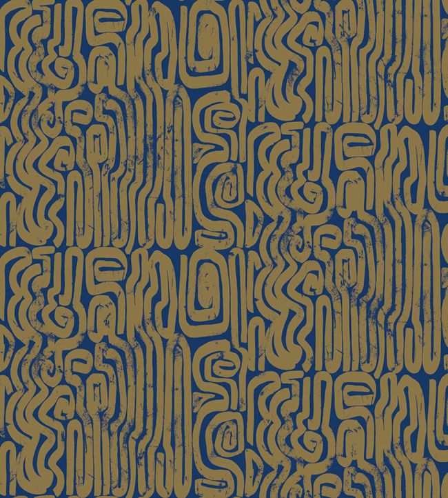 Bantu Wallpaper by Jannelli&Volpi Navy