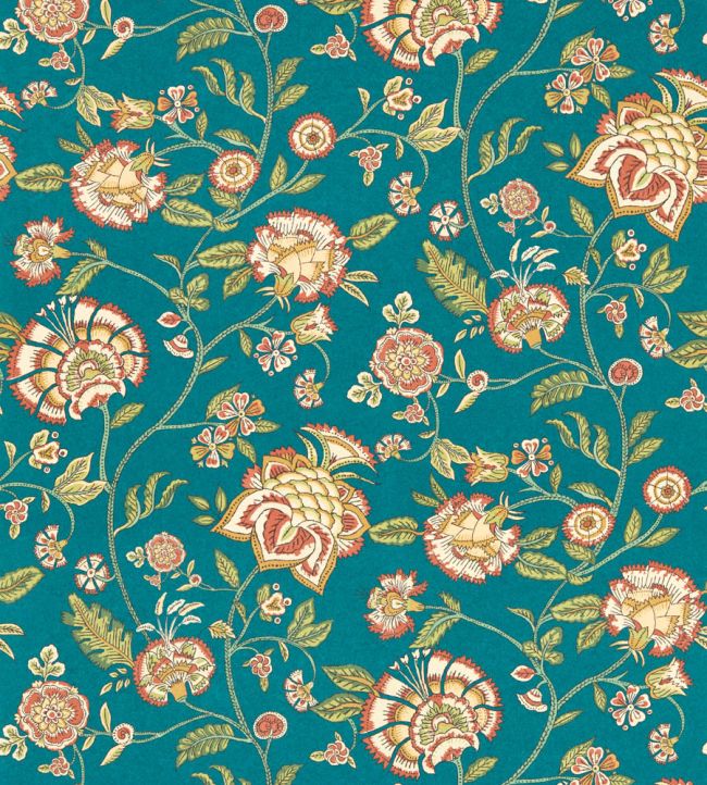 Barmeri Wallpaper by Clarke & Clarke Spice/Teal