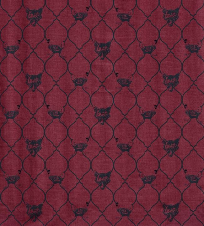Fox And Hen Fabric by Barneby Gates Brick