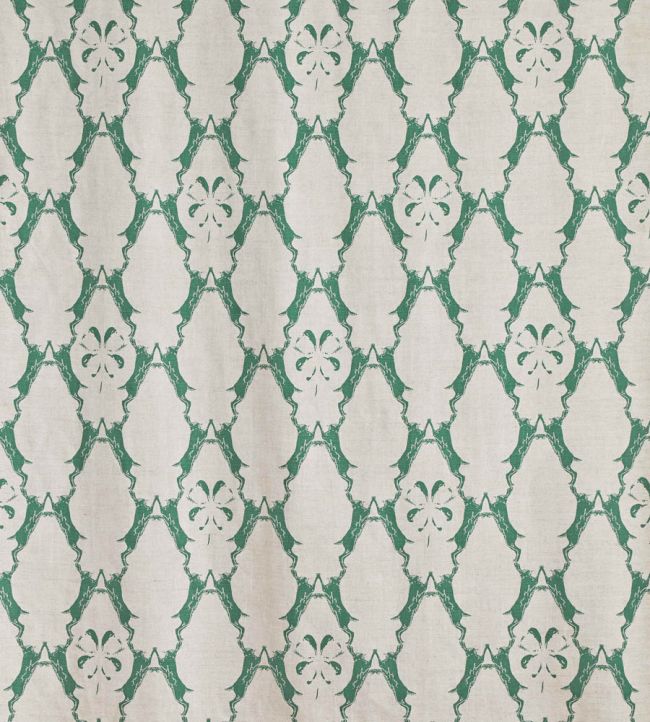 Boxing Hares Fabric by Barneby Gates Green
