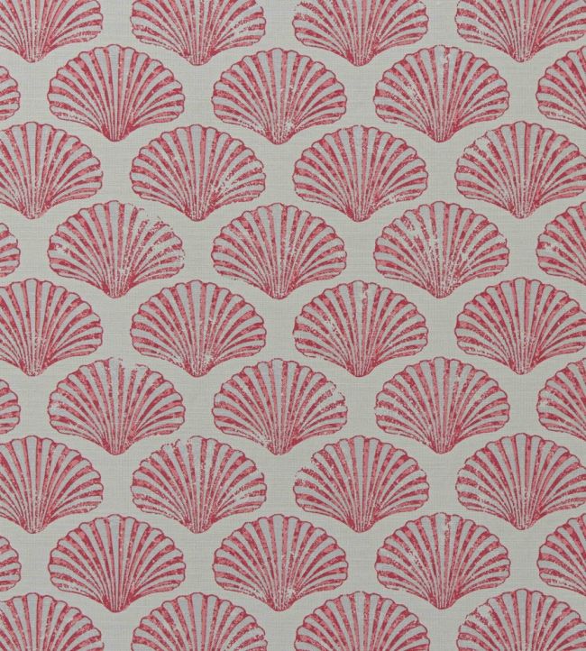 Scallop Shell Fabric by Barneby Gates Red