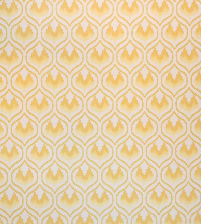Ikat Heart Wallpaper by Barneby Gates Mustard