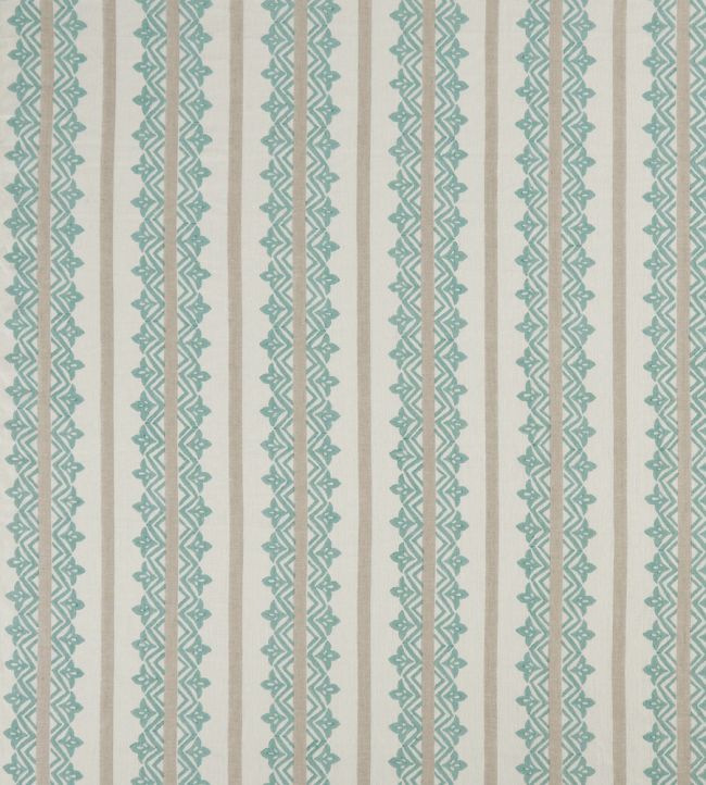 Basholi Fabric by Nina Campbell Blue