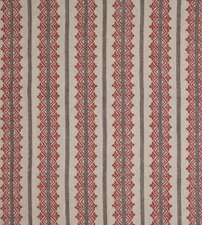 Basholi Fabric by Nina Campbell Red