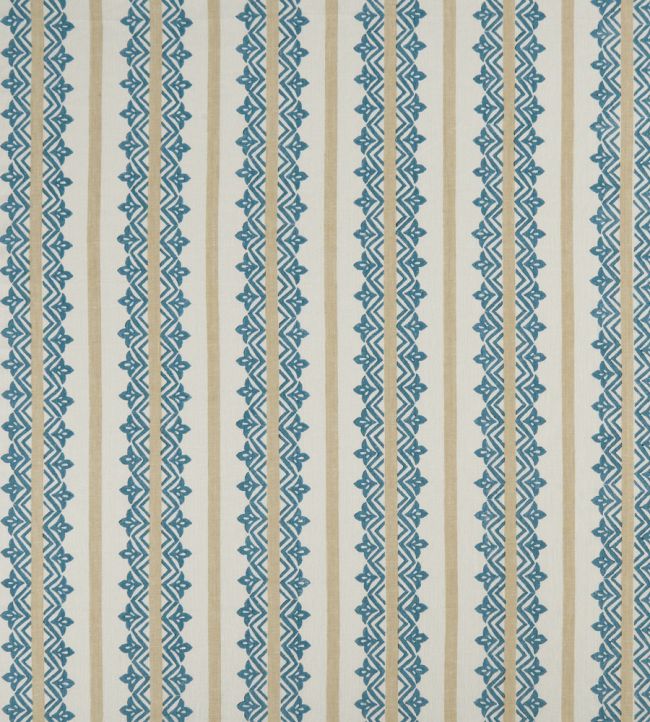 Basholi Fabric by Nina Campbell Indigo