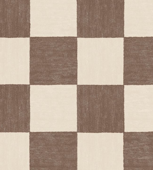 Battenberg Wallpaper by Woodchip & Magnolia Cocoa