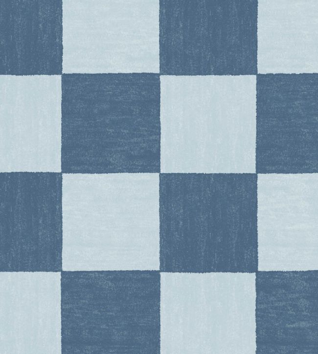 Battenberg Wallpaper by Woodchip & Magnolia Denim Blue