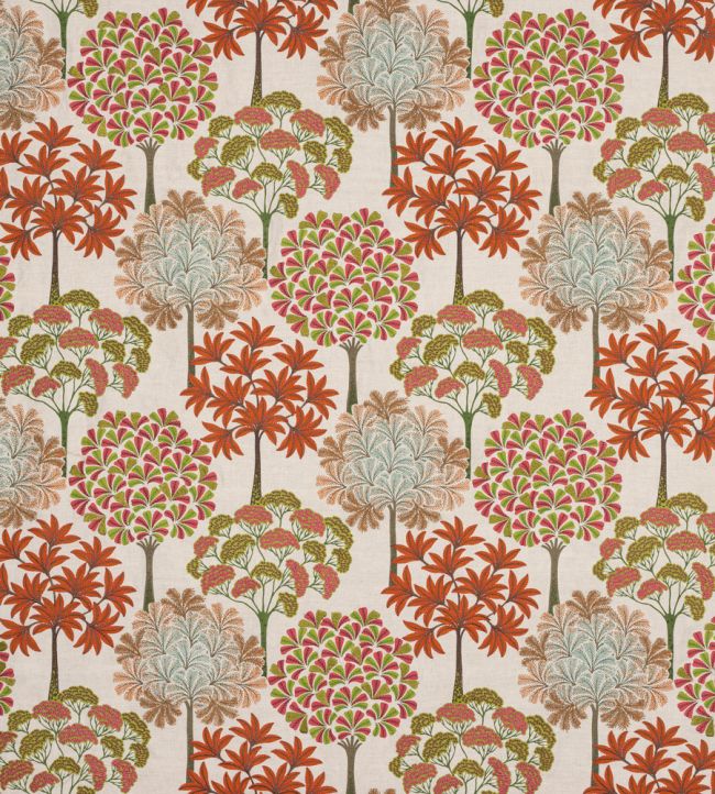 Baywood Fabric by Jane Churchill Red